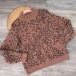 Saltwater luxe leopard print sweater‎
